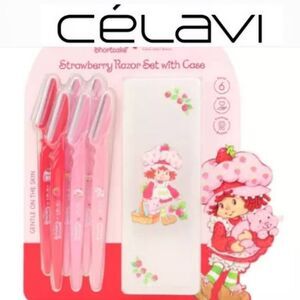 Celavi X Strawberry Shortcake Strawberry Razor Set w/Case